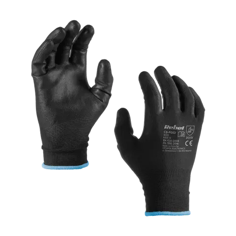 Rękawice robocze poliuretanowe CS-P002 r.9 L (2 kpl.)