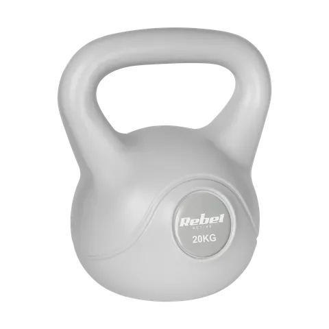 Kettlebell bitumiczny 20 kg szary Rebel Active