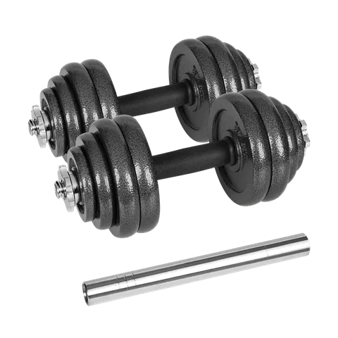 Hantle żeliwne regulowane w walizce, zestaw 30 kg Rebel Active