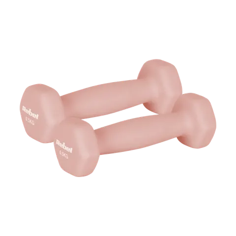 Hantelki żeliwne neoprenowe HEX 2x 0,5 kg REBEL ACTIVE