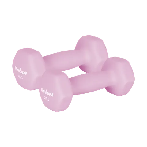 Hantelki żeliwne neoprenowe HEX 2x 2 kg REBEL ACTIVE