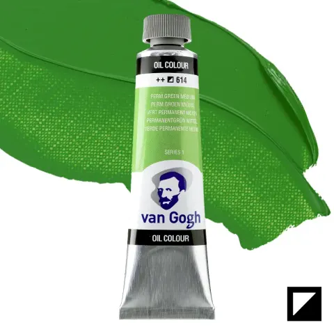 Farba olejna Van Gogh 40 ml - 614 S1 Permanent green medium