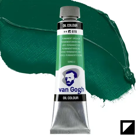 Farba olejna Van Gogh 40 ml - 619 S2 Permanent green deep