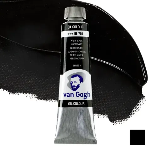 Farba olejna Van Gogh 40 ml - 701 S1 Ivory black