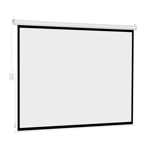 Ekran projekcyjny sufitowy z napędem elektrycznym Cabletech 200x150cm