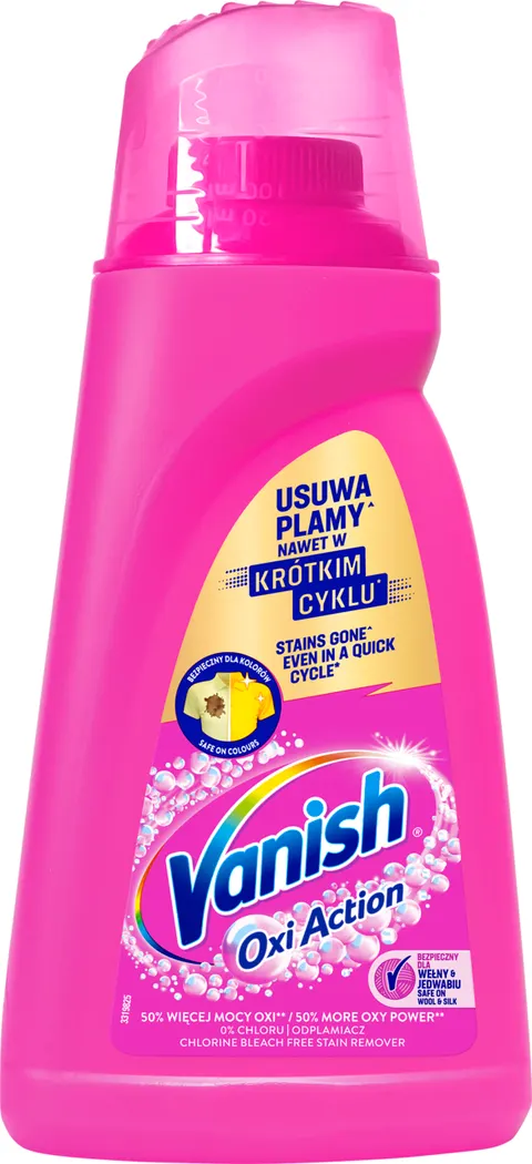 VANISH Żel Oxi Action Pink 1L Odplamiacz do kolorów