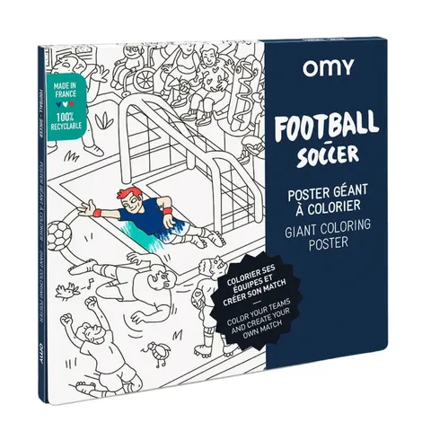 Kolorowanka 100x70cm FOOTBALL / OMY