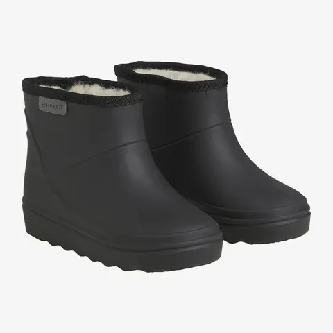 Krótkie kalosze ocieplane - Black / En Fant