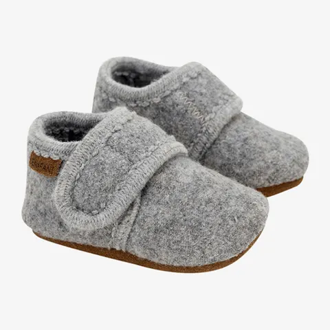 Kapcie dziecięce 100% wełny - Grey Melange / En Fant