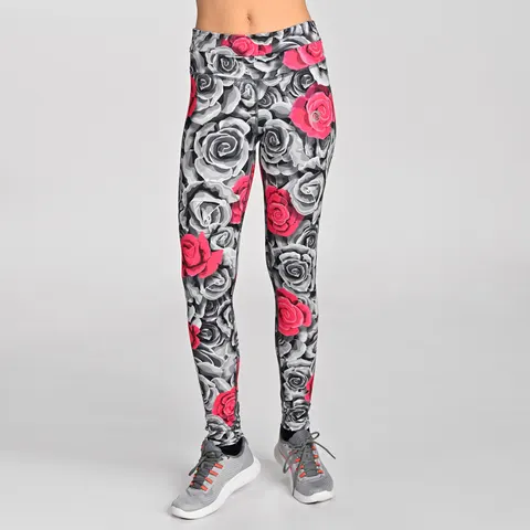 Legginsy regular z pasem Pro Ornamo Roses