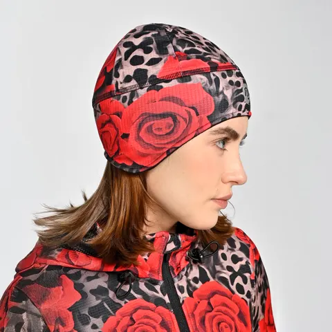 Czapka krótka z nausznikami Selva Roses