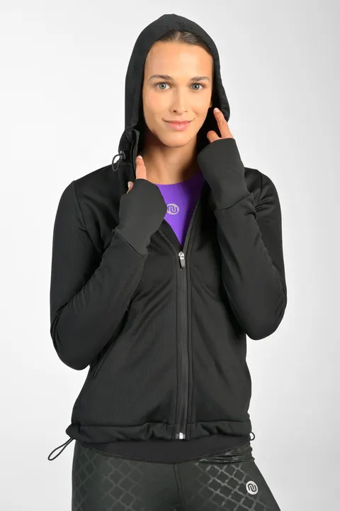 Rozpinana bluza Windblock z kapturem Black