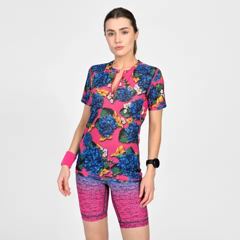 Koszulka sportowa damska Zip Fiorelle