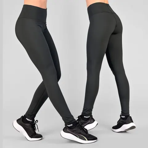 Legginsy regular z pasem Pro Shiny Black