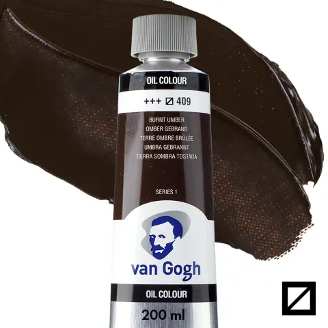 Farba olejna Van Gogh 200 ml - 409 S1 Burnt umber