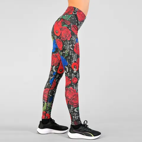 Ocieplane legginsy regular z wysokim stanem Peony Lace