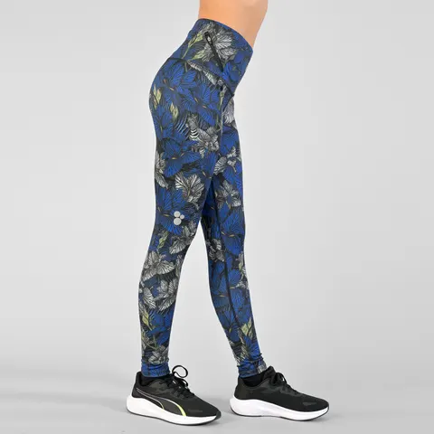 Ocieplane legginsy regular z wysokim stanem Mosaic Blue Fusion
