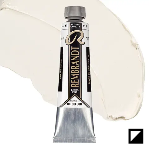 Farba olejna Rembrandt 40 ml - 117 S1 Zinc white (linseed oil)