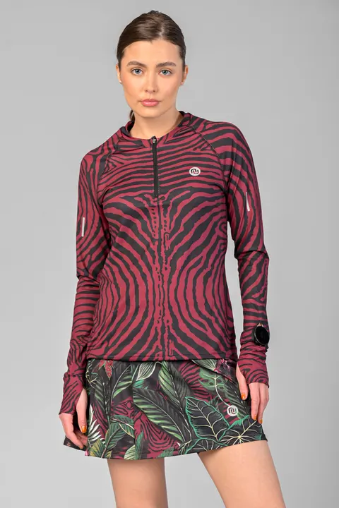 Bluza Zip Zebra Blush