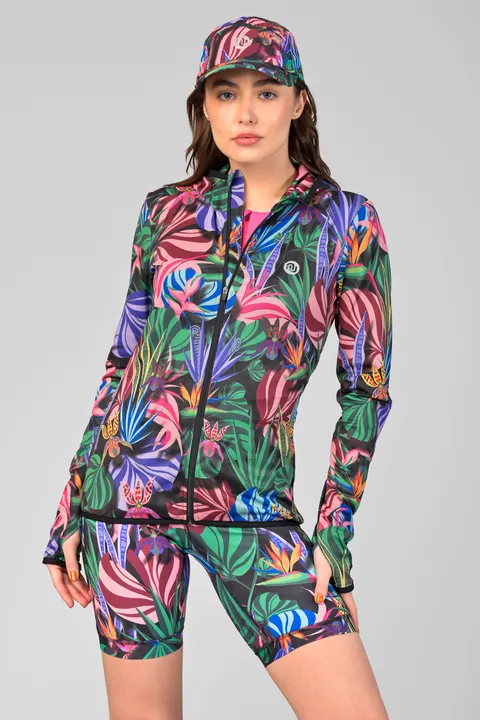 Bluza Coldproof rozpinana z kapturem termoaktywna Mosaic Candy