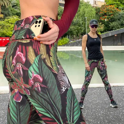 Legginsy damskie z pasem Pro Selva Blush