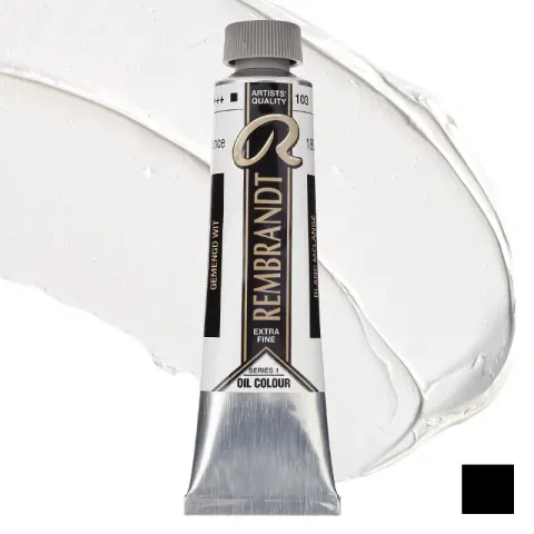 Farba olejna Rembrandt 40 ml - 103 S1 Mixed white