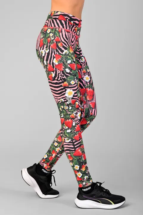 Legginsy 7/8 petite z pasem Pro Strawberry Fusion