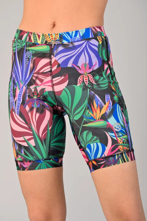 Krótkie legginsy z taśmami stabilizującymi Mosaic Candy