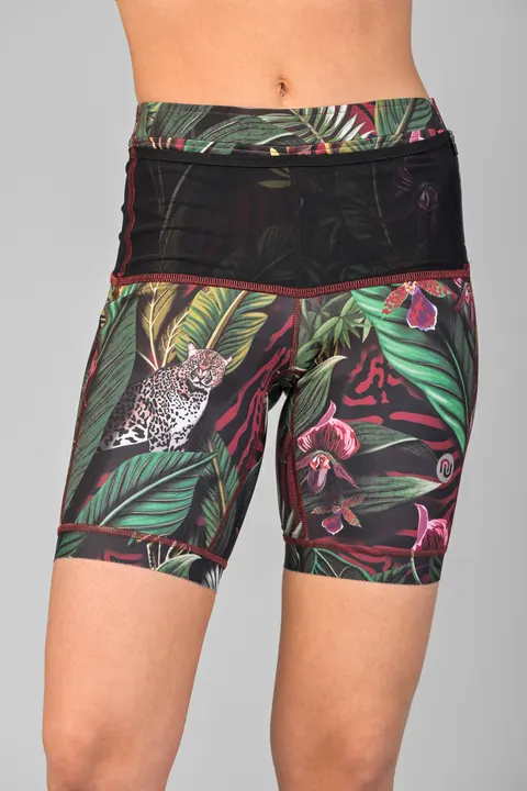 Krótkie legginsy ze zintegrowanym pasem biegowym 360° Selva Blush