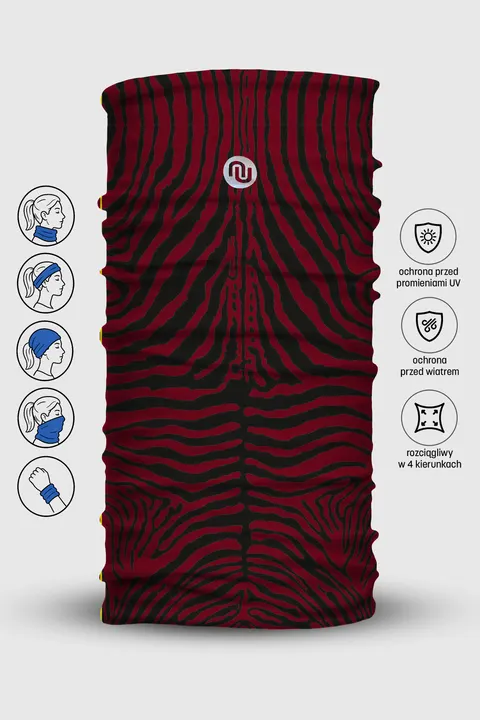 Wielofunkcyjny komin sportowy Zebra Blush