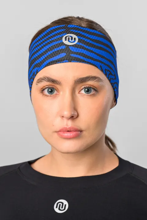 Opaska sportowa Zebra Blue Fusion