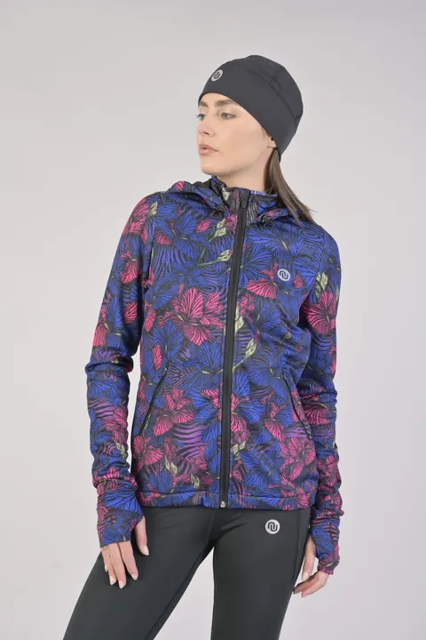Rozpinana bluza Windblock z kapturem Mosaic Blue Fusion - Sample