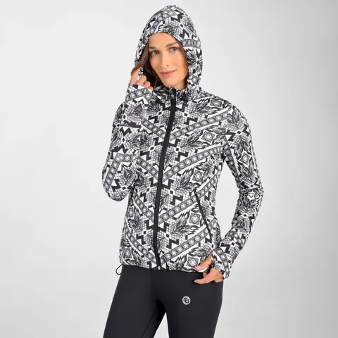 Rozpinana bluza Windblock z kapturem Ornamo White