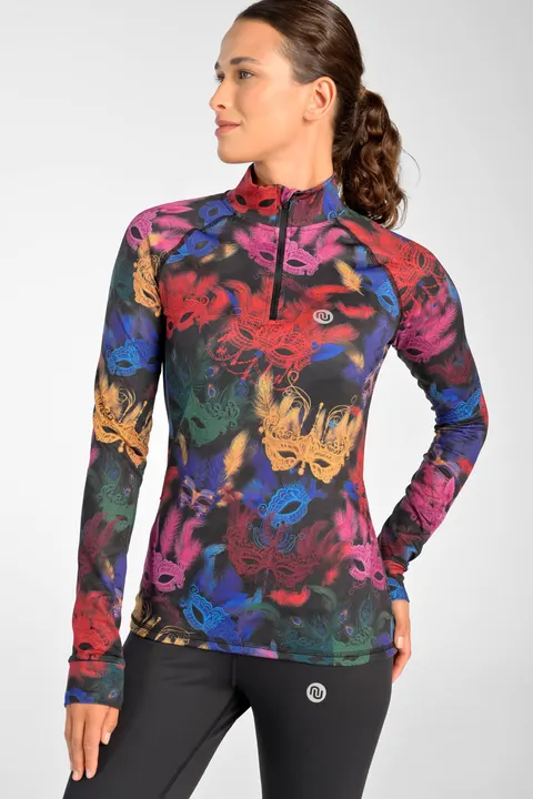 Bluza Coldproof ocieplana ze stójką Zip Mosaic Masque