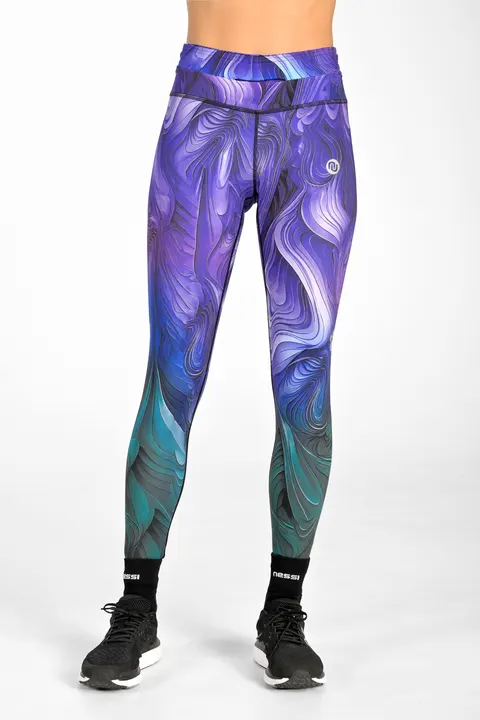 Legginsy damskie z pasem Pro Mystic Purple