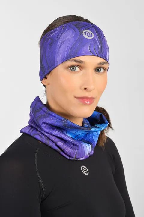 Termoaktywna opaska sportowa Mystic Purple