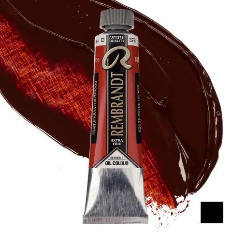 Farba olejna Rembrandt 40 ml - 378 S3 Transparent oxide red