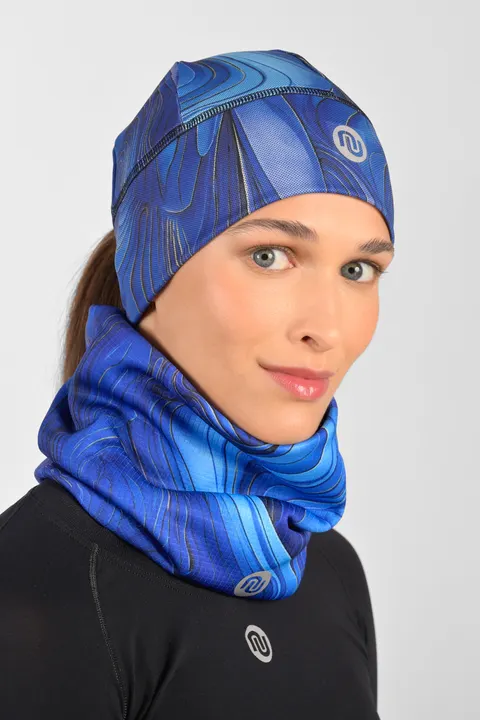 Czapka z otworem na kucyk Mystic Blue