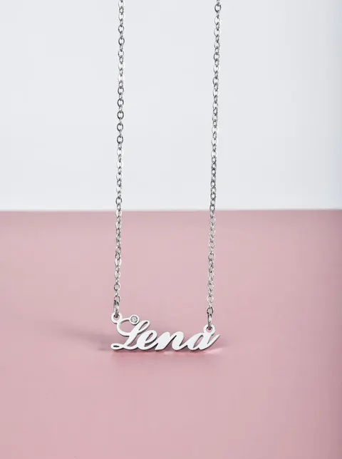 Naszyjnik imię Lena, srebrny S300129S0