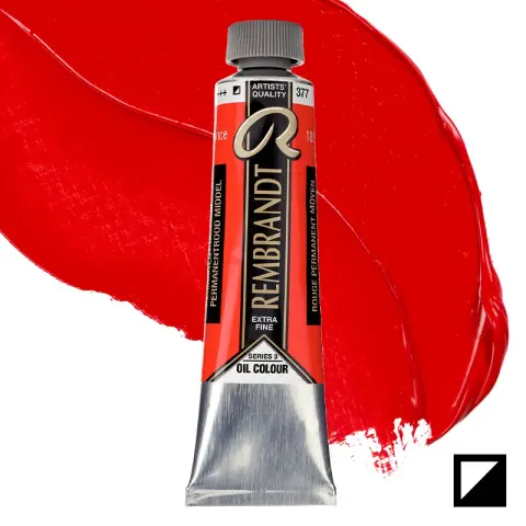 Farba olejna Rembrandt 40 ml - 377 S3 Permanent red medium