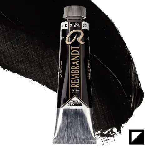 Farba olejna Rembrandt 40 ml - 701 S1 Ivory black