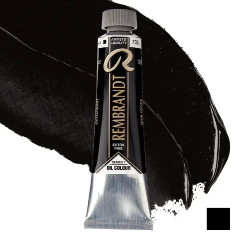 Farba olejna Rembrandt 40 ml - 735 S1 Oxide black