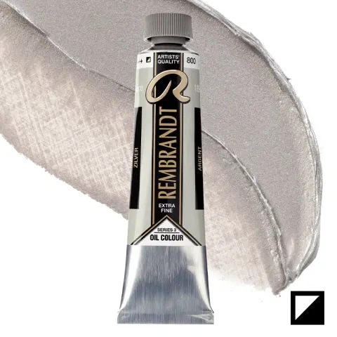 Farba olejna Rembrandt 40 ml - 800 S3 Silver