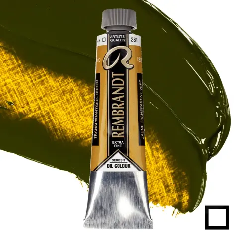 Farba olejna Rembrandt 40 ml - 281 S3 Transparent yellow green