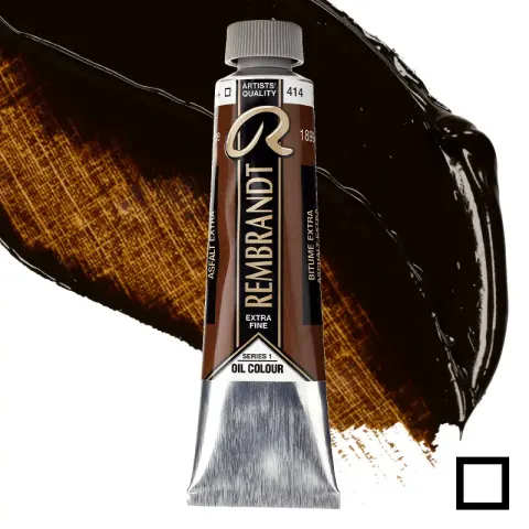 Farba olejna Rembrandt 40 ml - 414 S1 Asphaltum