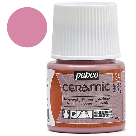 Farba Ceramic Pebeo 45 ml - 34 Pink