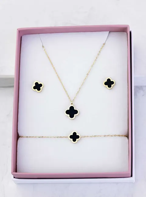 Zestaw Biżuterii Clover Charm