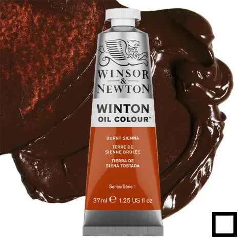 Farba olejna Winsor & Newton Winton 37 ml - 074 Burnt sienna