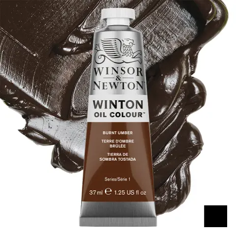 Farba olejna Winsor & Newton Winton 37 ml - 076 Burnt umber