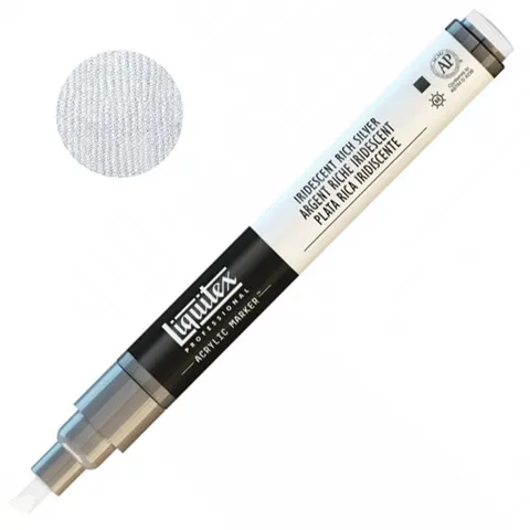Pisak akrylowy Liquitex Paint Marker 2 mm - 0239 Iridescent rich silver